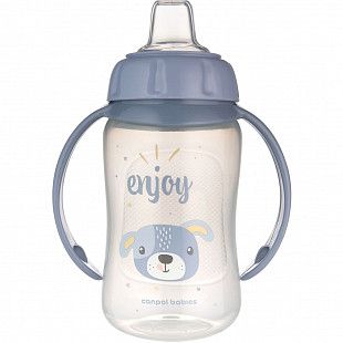 Поильник Canpol babies CUTE ANIMALS с ручками и силиконовым носиком 6м+ 320мл (56/512_blu2) blue