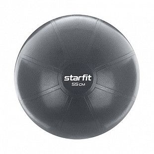Фитбол высокой плотности Starfit Pro GB-107 антивзрыв 55 см grey