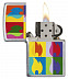 Зажигалка Zippo Abstract Flame Design High Polish Brass 29623
