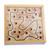 Развивающая игрушка Рыжий Кот Деревянный магнитный лабиринт ИД-0069