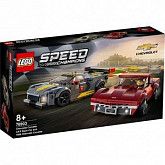 Конструктор LEGO SPEED CHAMPIONS Гоночные автомобили Chevrolet Corvette C8.R Race Car and 1968 Chevrolet Corvette 76903
