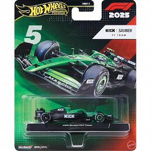 Машинка Hot Wheels Premium Kick Sauber F1 Team #5 (HRV11 JKD89)
