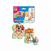 Игра настольная Магнитные беби пазлы Домашние любимцы VT3208-02