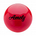 Мяч для художественной гимнастики Amely AGB-101 15 см red
