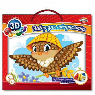 Мозаика из пластилина Dalis Воробышек МС-404