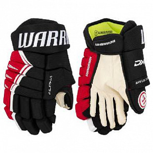 Перчатки хоккейные Warrior Alpha DX4 JR black/red/white