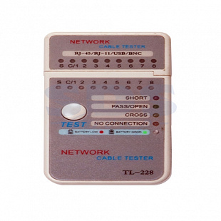 Тестер кабеля Rexant мини RJ-45 228 12-1010