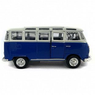 Машинка инерционная Maisto 1:40 Volkswagen Van Samba (21001) white/blue