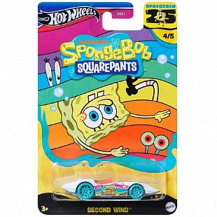 Машинка Hot Wheels Spongebob Second Wind (GDG83 HRV55)