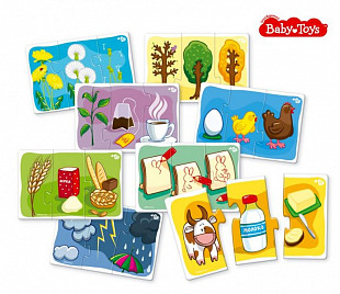 Пазлы макси тройные Десятое Королевство Что за чем? 02504