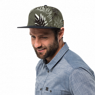 Кепка Jack Wolfskin Leaf Cap woodland green allover 1907661-7487