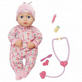 Кукла Zapf Creation Baby Annabell Милли чувствует себя лучше 701294