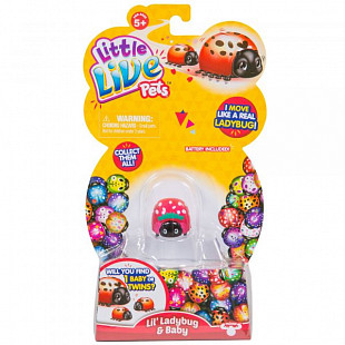 Игрушка интерактивная Moose Божья коровка и малыш Ягодка 28447-10