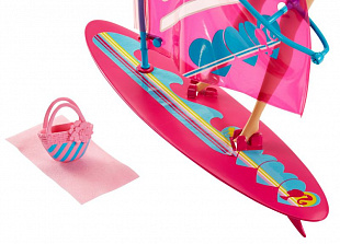 Набор аксессуаров Barbie для прогулки - Виндсерф BDF37/BDF34