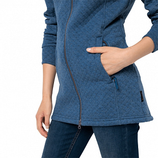 Пальто женское Jack Wolfskin Mila Hooded Jacket W ocean wave