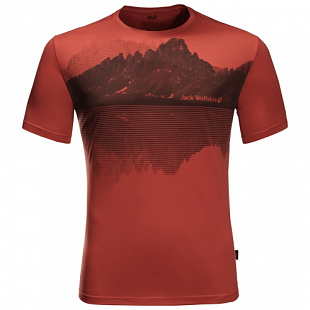 Футболка мужская Jack Wolfskin Peak Graphic T M mexican pepper