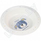Тарелка Canpol babies Cute Animals Пластиковая Глубокая 270 мл 4м+ (4/412_blu2)