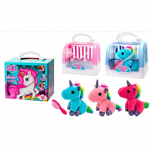 Мягкая игрушка в переноске Darun toys Единорог DR5010