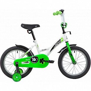 Велосипед Novatrack 16" Strike (2020) сталь white/green