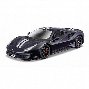 Машинка Bburago Ferrari 488 Pista (18-26026) black