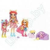 Кукла Enchantimals Семья Сиамских кошек (HCF94 HHC11)