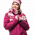 Перчатки женские Jack Wolfskin Scandic Glove Women garnet red all over