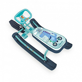 Снегокат Nika Тимка спорт 2 с динозавром + ТС2+/Д turquoise/black