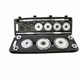 Набор гантелей USA Style SS-LDBS-216-D30 chrome