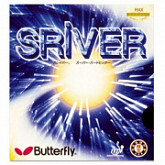На картинке изображен Накладка для ракеток Butterfly Sriver L black Накладка для ракеток Butterfly Sriver L black