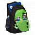 Рюкзак школьный GRIZZLY RU-137-2 /3 black/light green