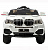 Детский электромобиль RS BMW X5 white (Встроенный планшет MP4)