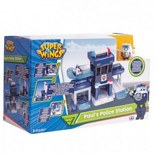 Игровой набор Super Wings Полицейский пункт Пола.Трансформер ПОЛ EU720815S