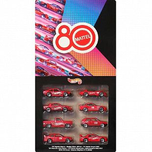 Набор машинок Hot Wheels Silver Series Mattel 80th Anniversary Toy Cars & Trucks 8 шт. (JGK09)