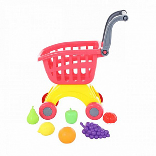 Игрушка Полесье Тележка Мини с набором продуктов №3 71378