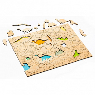 Развивающий эко-пазл раскраска Bradex Динозавры DE 0423