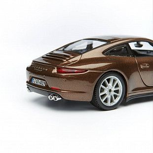 Коллекционная машина Bburago 1:24 Porsche 911 Carrera S (18-21065) brown