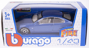 Машинка Bburago 1:43 BMW 335i  (18-30000/18-30137) metallic blue