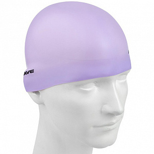 Шапочка для бассейна (плавания) взрослая Mad Wave Pastel Silicone Solid purple