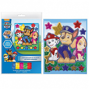Аппликация Росмэн Щенячий патруль Дружная команда 34893