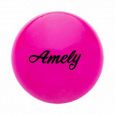 Мяч для художественной гимнастики Amely с блестками AGB-102 19 см pink