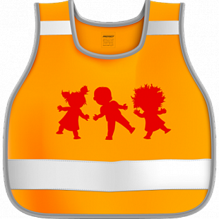 Сигнальный набор юного пешехода Cova Cova/Protect (жилет детский 7-12 лет, подвес, наклейка)