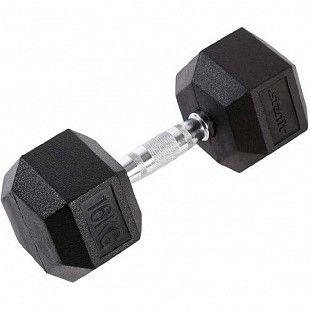 Гантель гексагональная Starfit Pro DB-301 обрезиненная 16 кг black