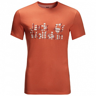 Футболка мужская Jack Wolfskin Logo Ocean T M saffron orange
