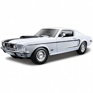 Машинка Maisto 1:18 Ford Mustang GT Cobra Jet FB 1968 (31167) white