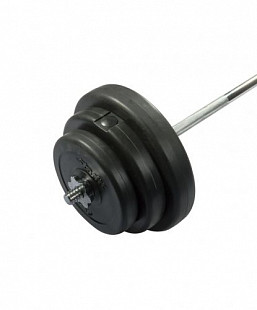 Штанга разборная Starfit стальной гриф пластиковые диски 40 кг BB-401