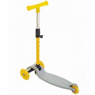 Самокат 3-х колесный Ridex Loop 120/70 мм grey/yellow