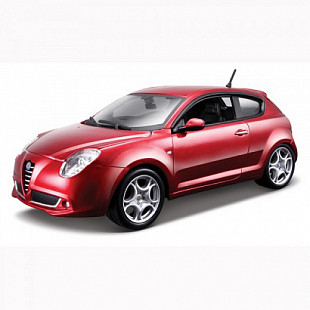 Сборная модель автомобиля Bburago 1:24 Alfa Romeo MiTO (18-25098) red