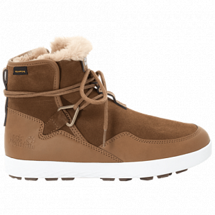 Полуботинки женские Jack Wolfskin Auckland Wt Texapore Boot W desert brown / white