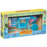 Игровой набор Happy Family 012-12B с фигуркой зверюшки, пляж