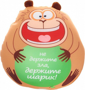 Подушка СмолТойс Обезьянка Жужу 2932/БЖ-9/28